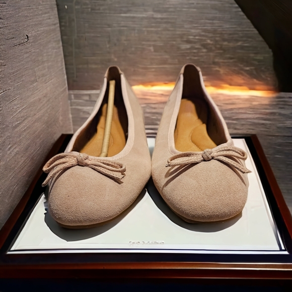 Born Shoes - NWOT Born Dusty Rose Pink Suede Ballerina Flats Size 8